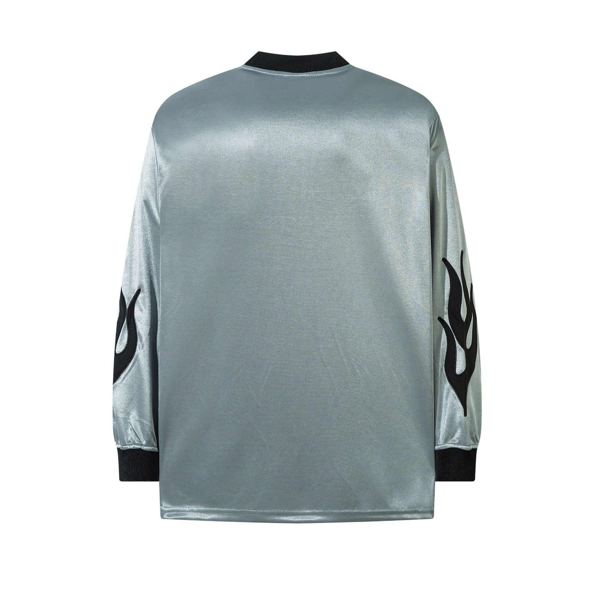 Flame Graphic Long Sleeve T-Shirt znk000215