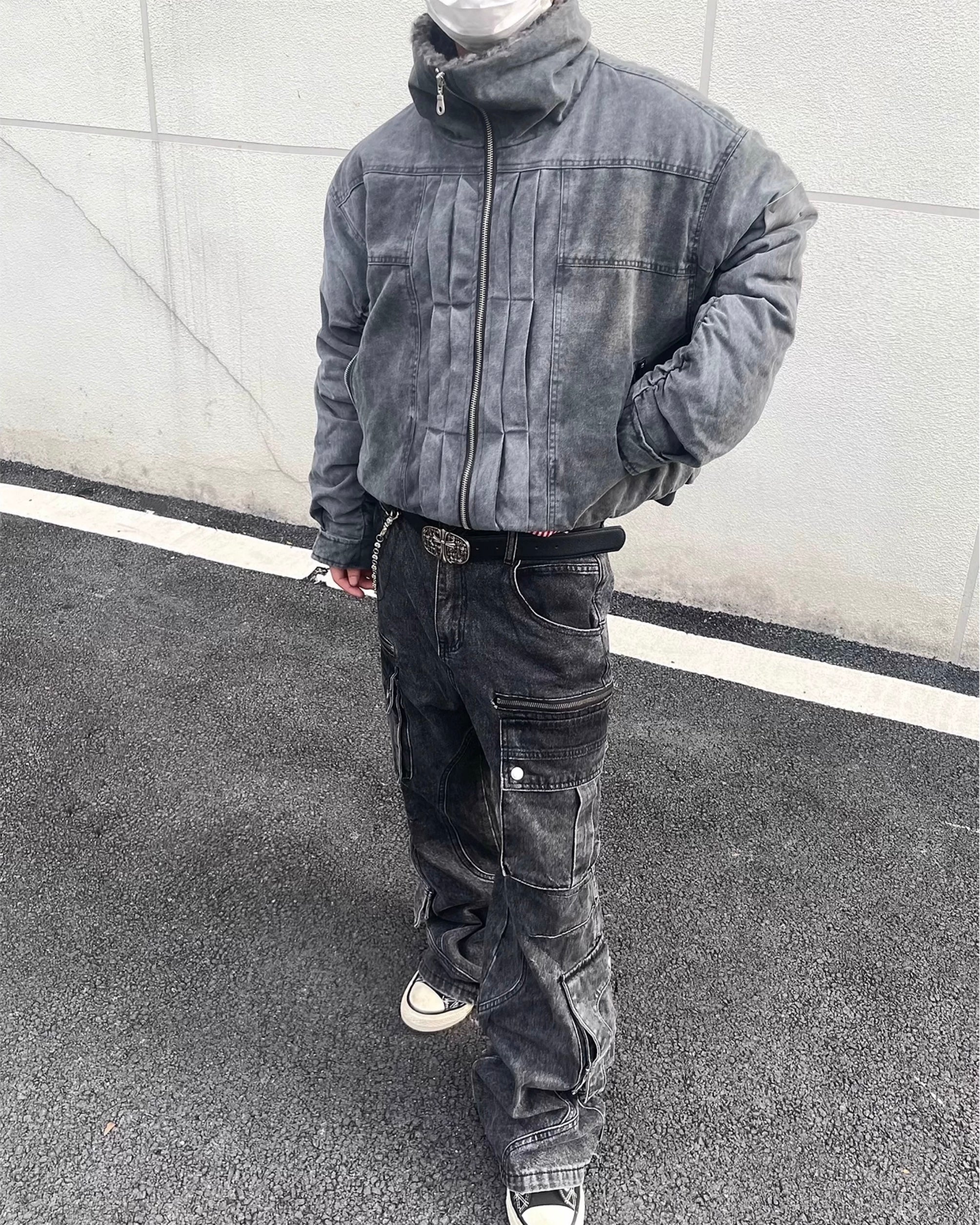 ウォッシュデニムボンバージャケット znk000170