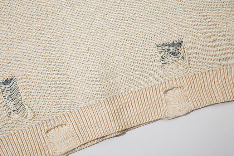 ダメージアートニット znk000011