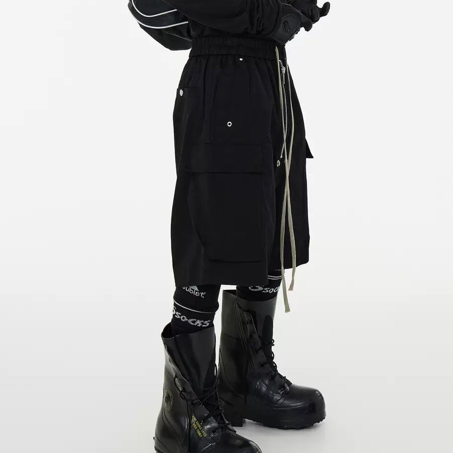 Tech Zip Cargo Wide Shorts znk000257