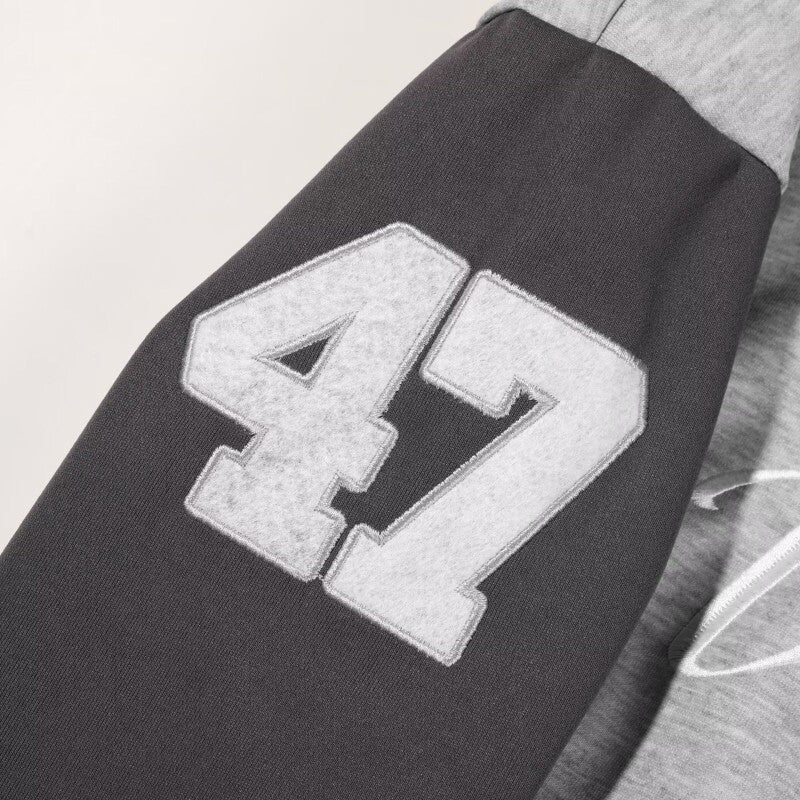 バイカラーロゴジップフーディ znk000167