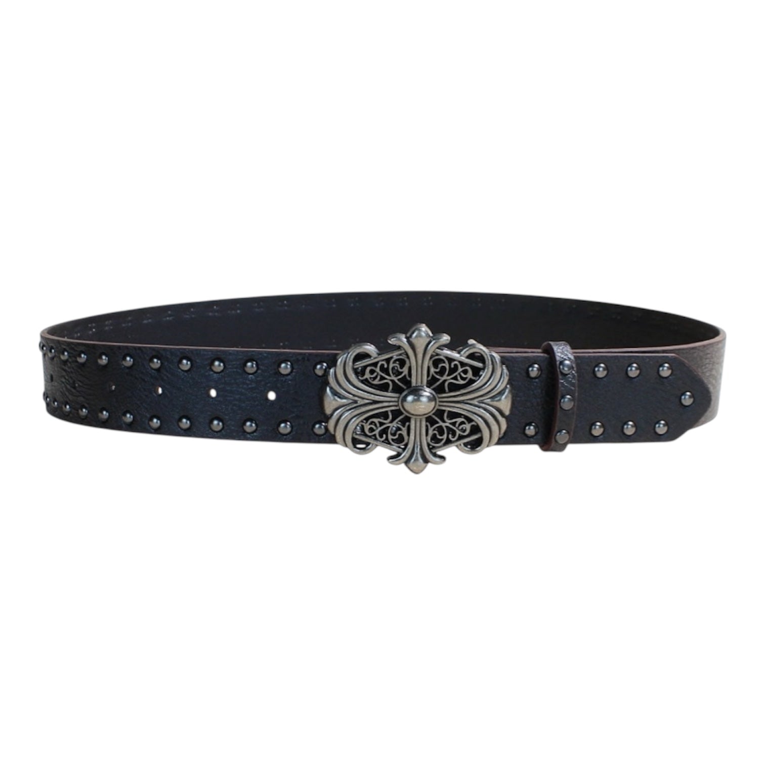 Ornate Silver Cross Waist Belt znk000239