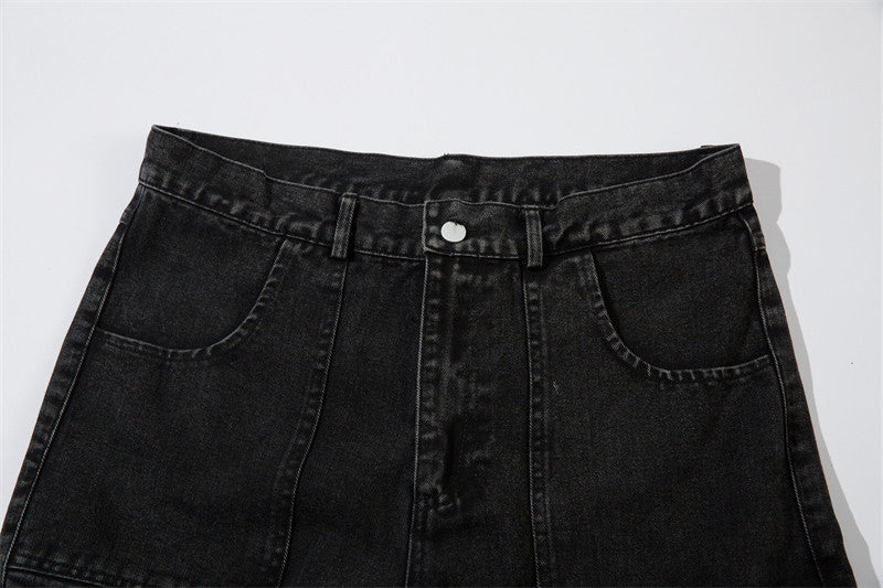 ブラックデニムカーゴパンツ znk000182