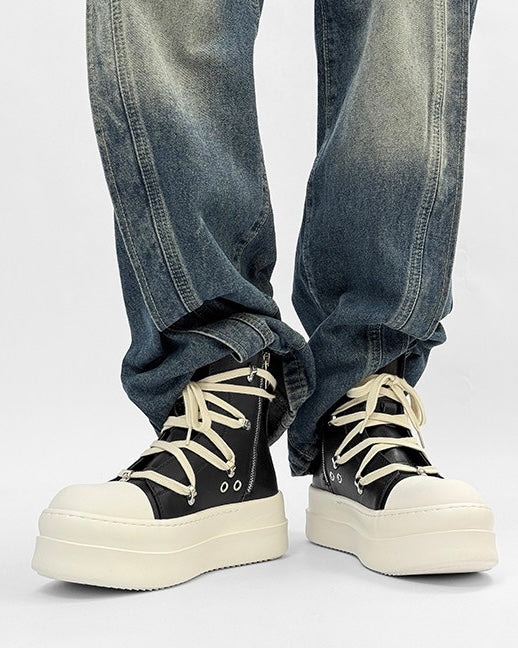 Heavy Sole Wrap High-Top Boots znk000227