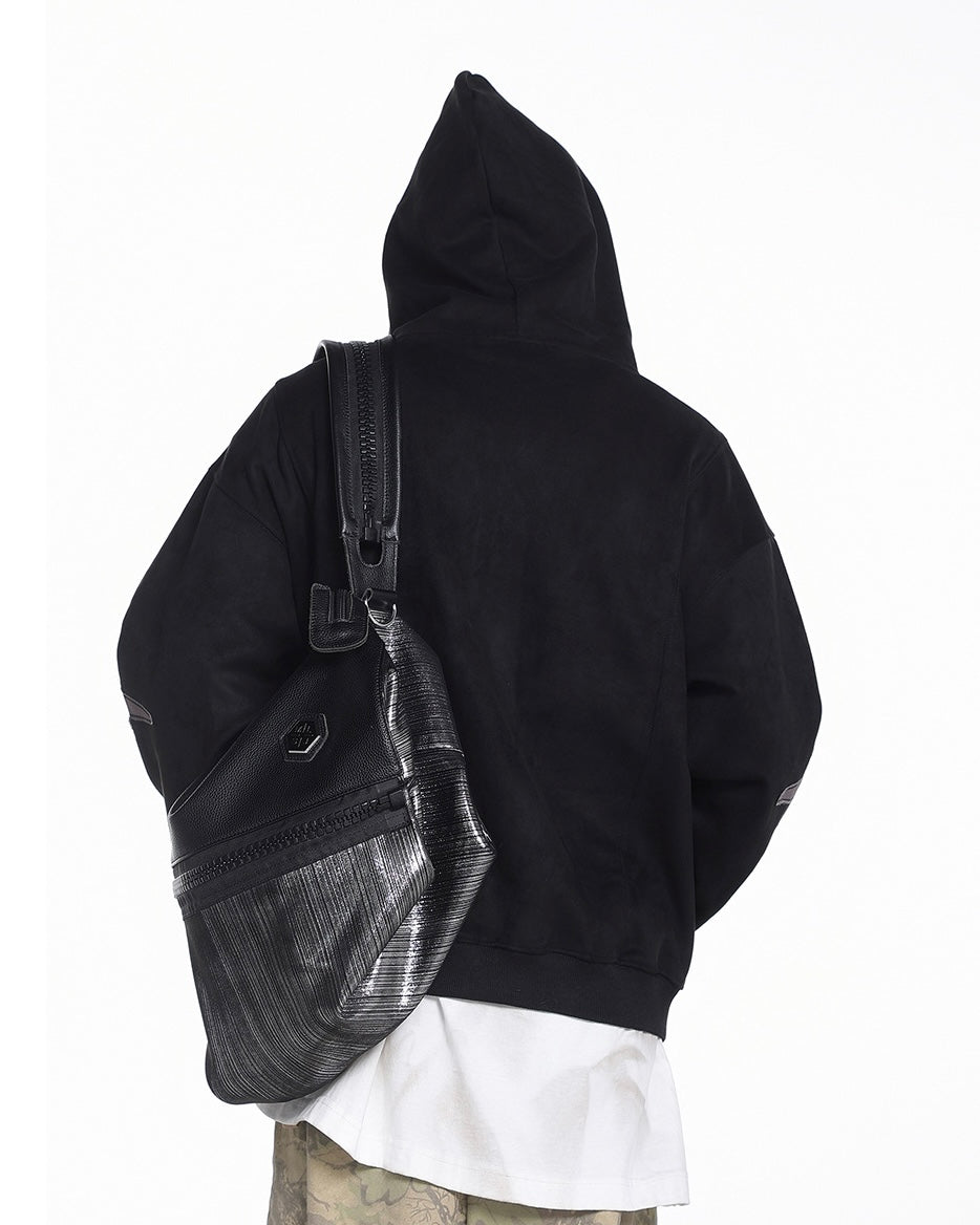 Graphic Washed Zip-Up Hoodie znk000204