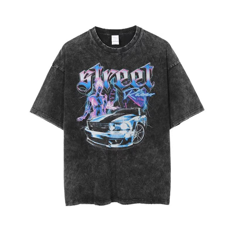 レーシングカー プリントTシャツ SS-000459