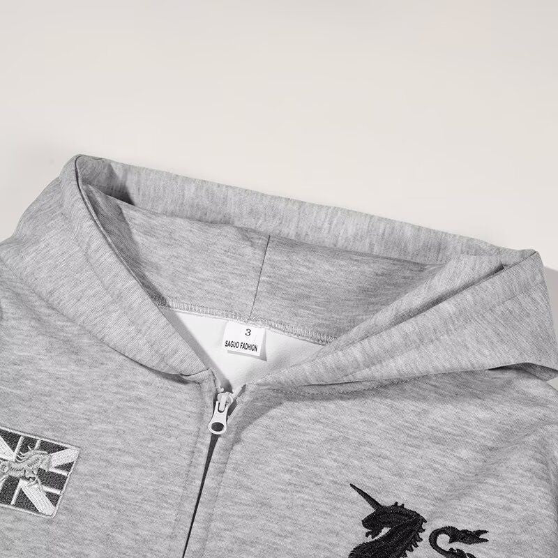 バイカラーロゴジップフーディ znk000167