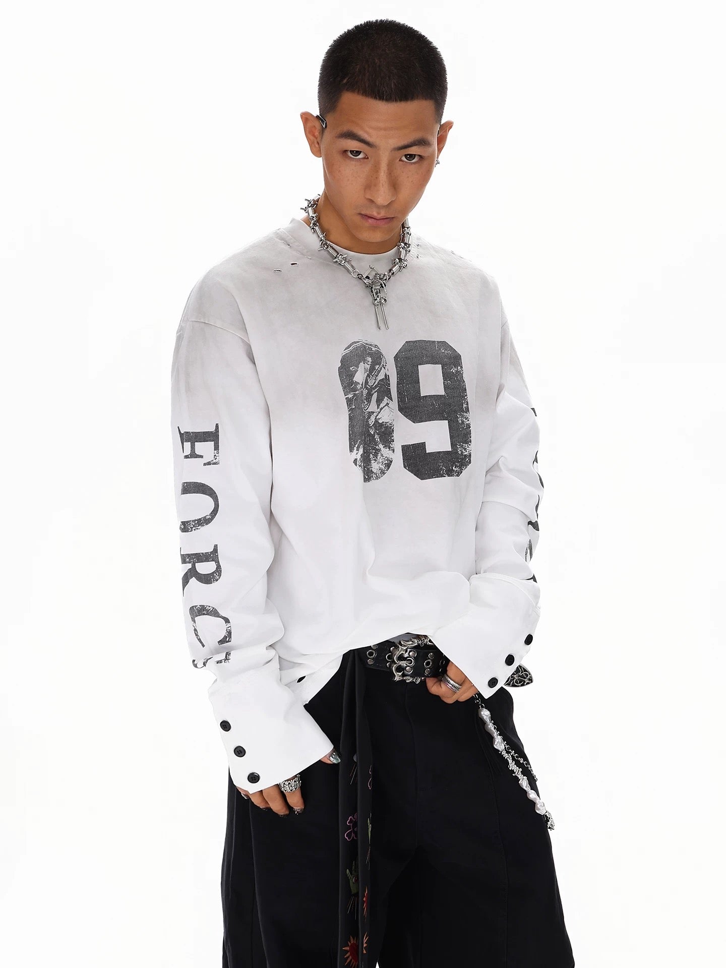 Grunge Style Long Sleeve T-Shirt znk000220