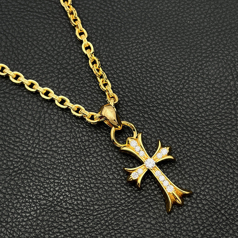 18kgp クロスチェーンネックレス znk000136