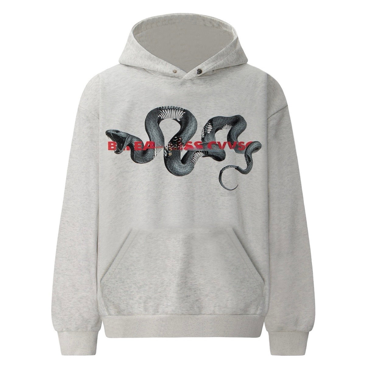 Snake Graphic Oversized Hoodie znk000224