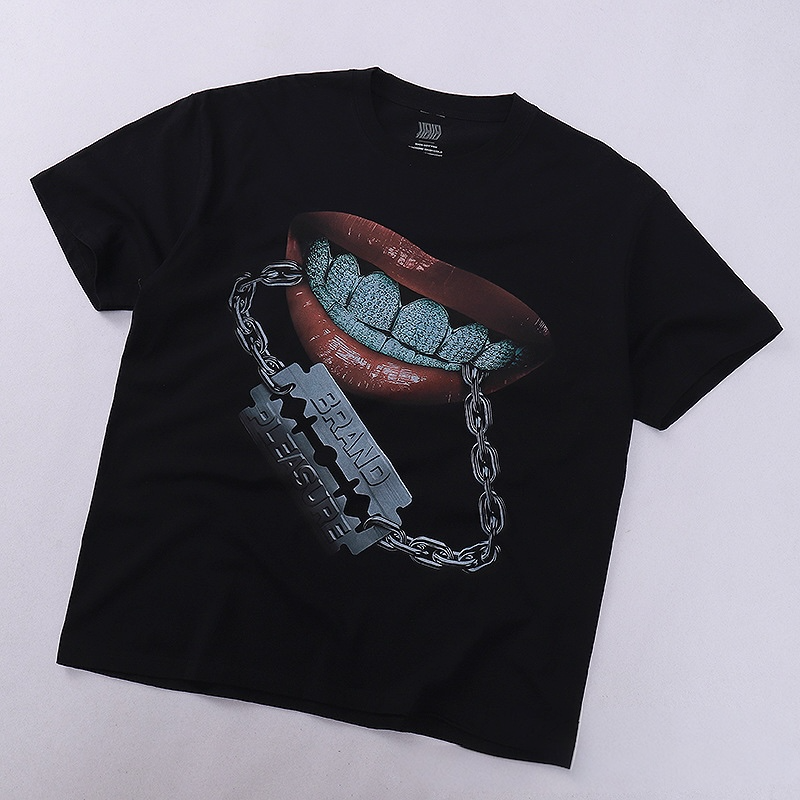 Razor chain graphic T-shirt znk000218