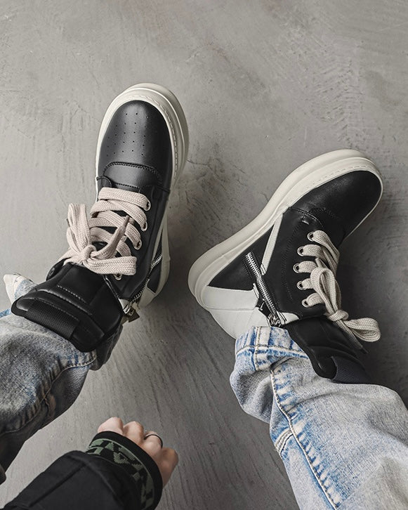 Side Zip Platform Sneakers znk000226