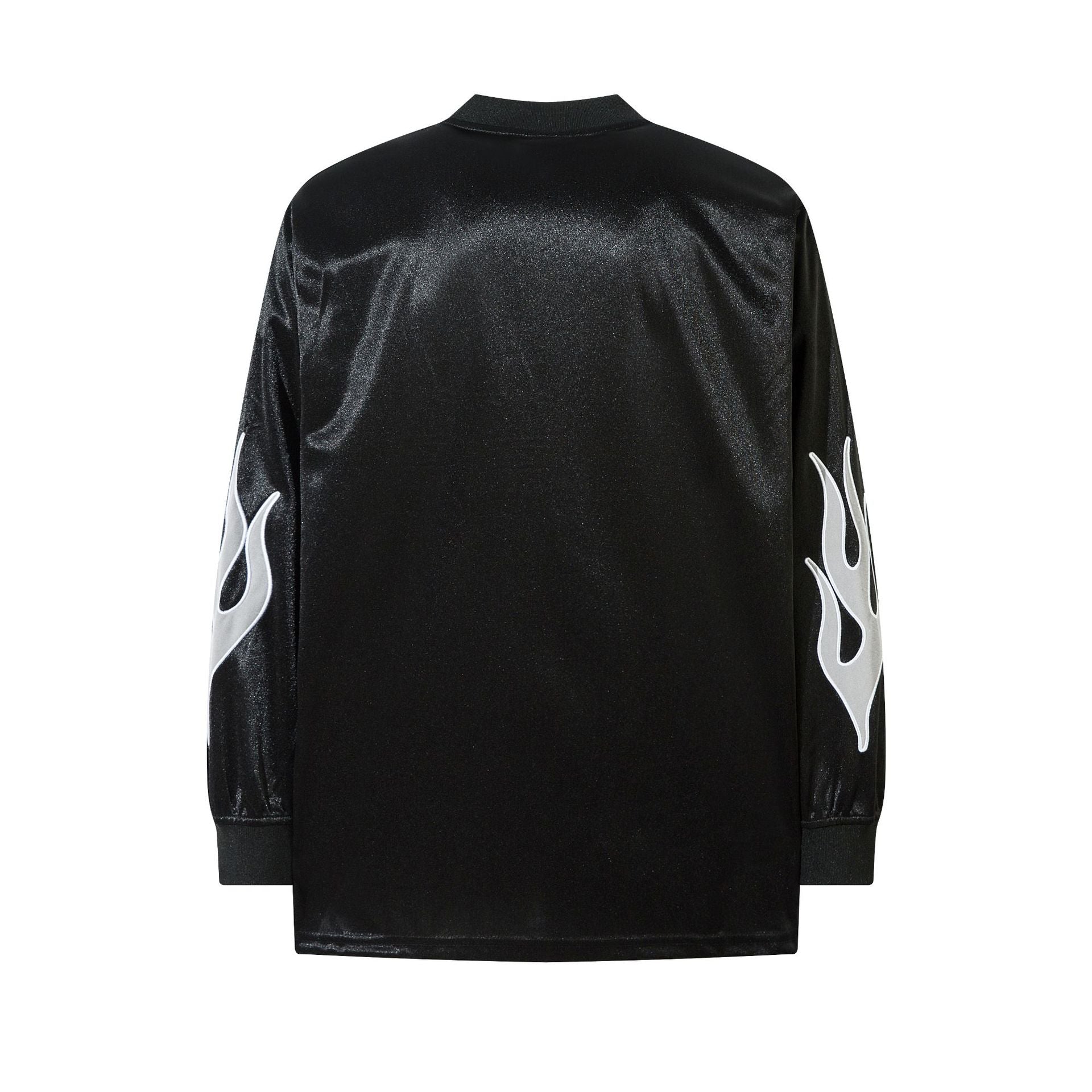 Flame Graphic Long Sleeve T-Shirt znk000215