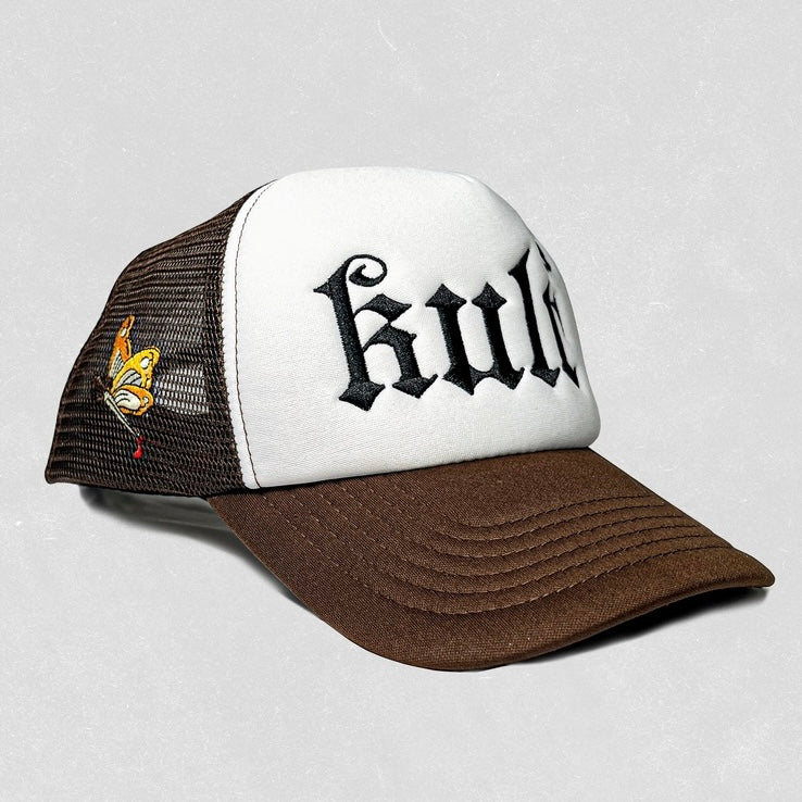 刺繍バタフライメッシュキャップ znk000047