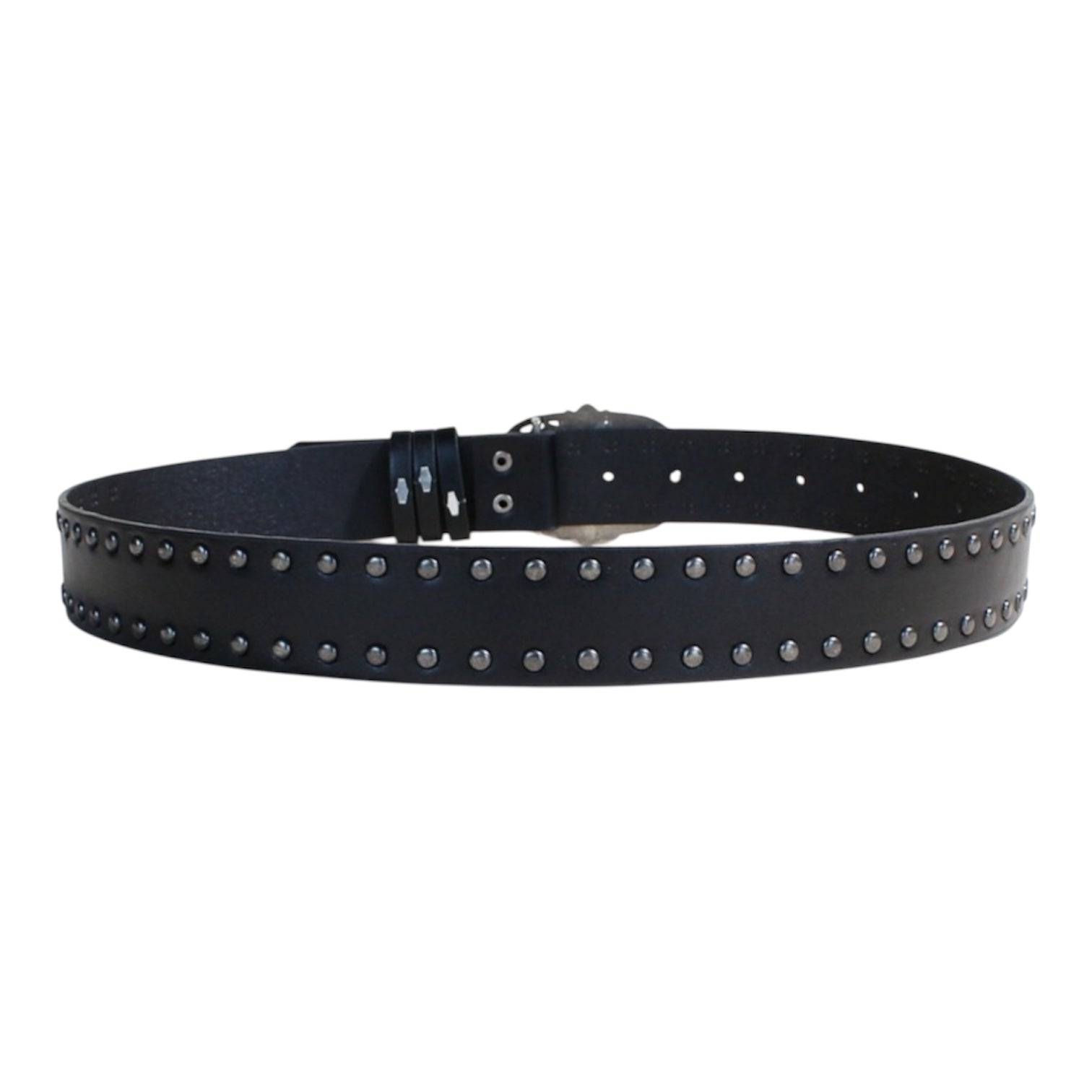Cross Buckle Leather Belt znk000243