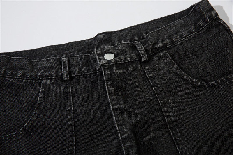 ブラックデニムカーゴパンツ znk000182