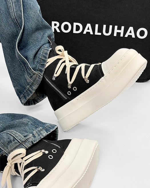 Heavy Sole Wrap High-Top Boots znk000227