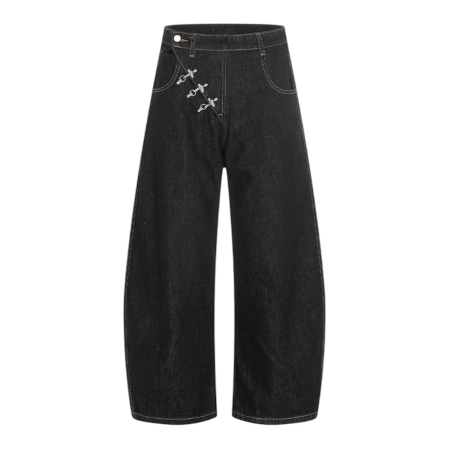 Wide Barrel Denim Pants znk000236
