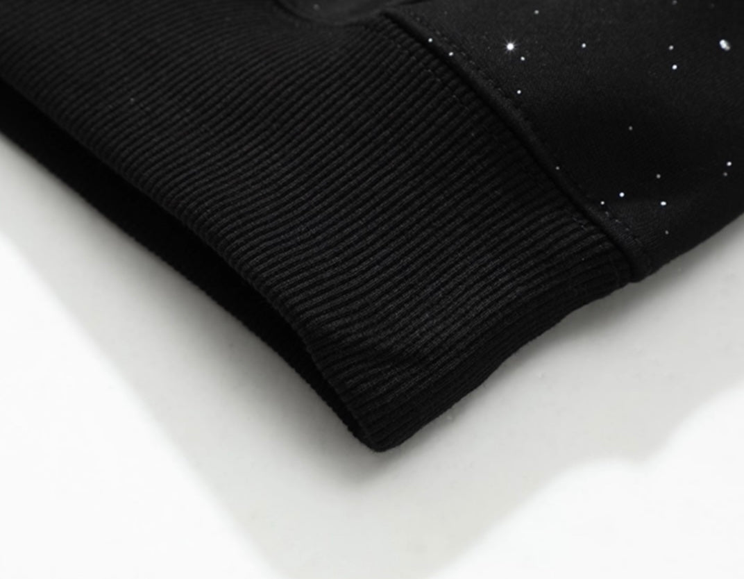 スプラッターブラックフーディー znk000082