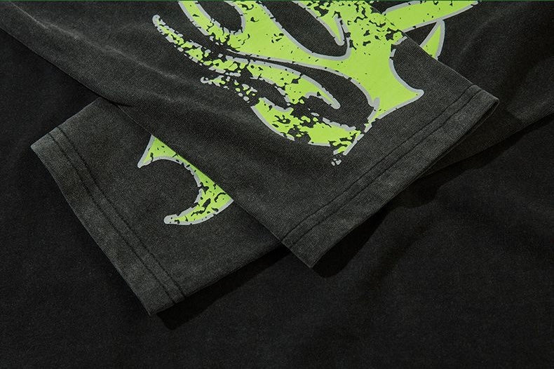 Graphic Layered Long T-Shirt znk000214