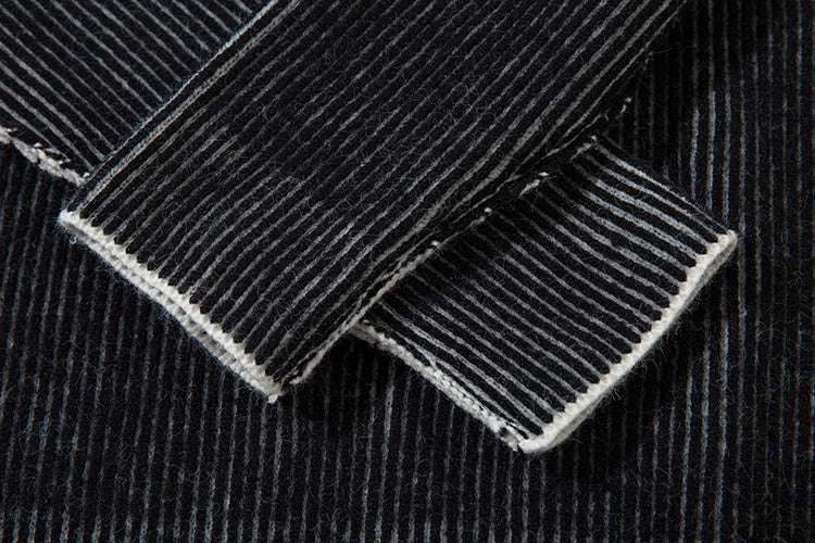 ミドルネックデザインニット znk000001