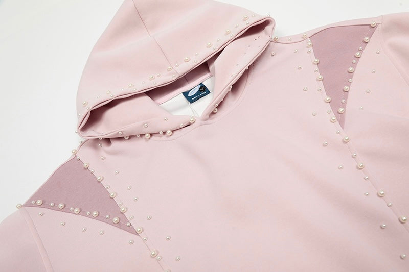 パールスタッズデザインフーディー znk000084