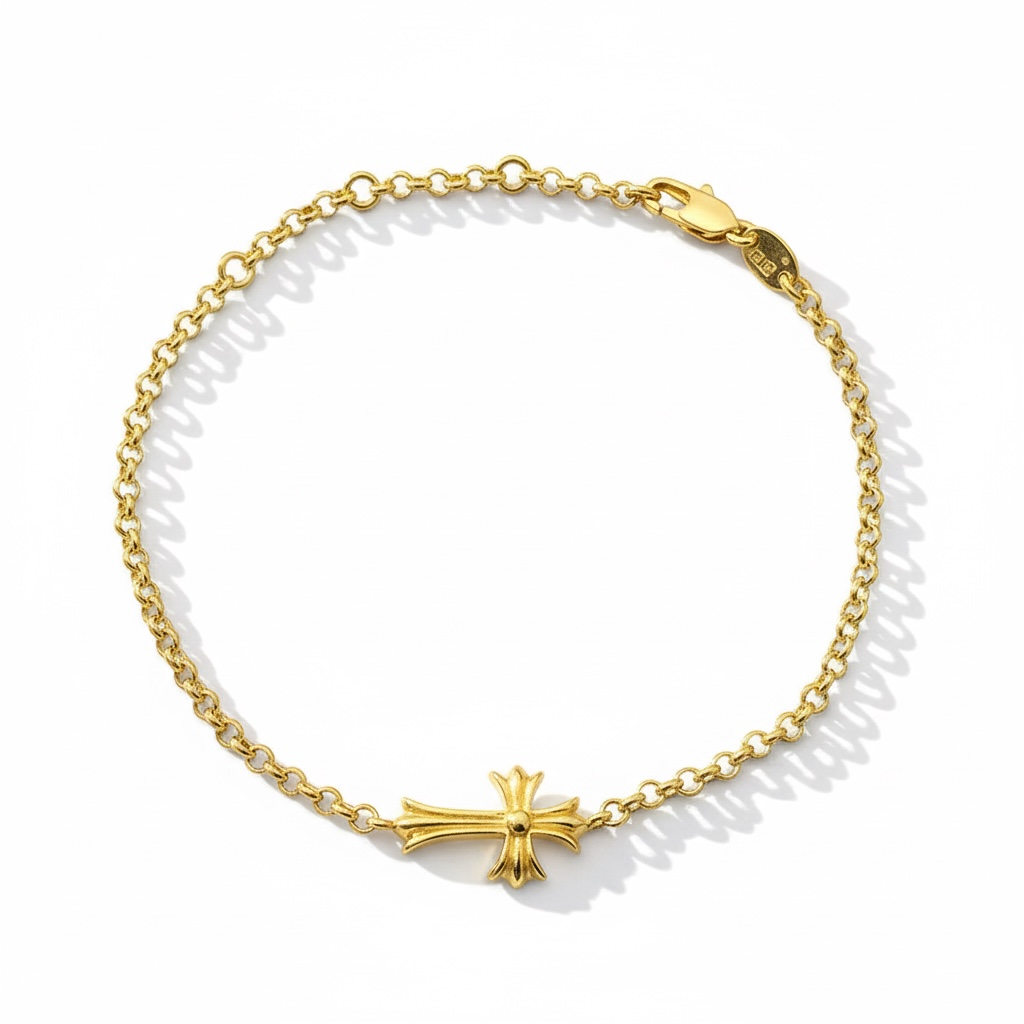 18kgp クロス チェーンブレスレット znk000135