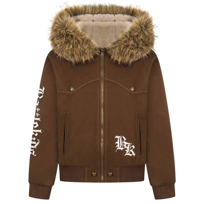 フェイクファーフードジャケット znk000107