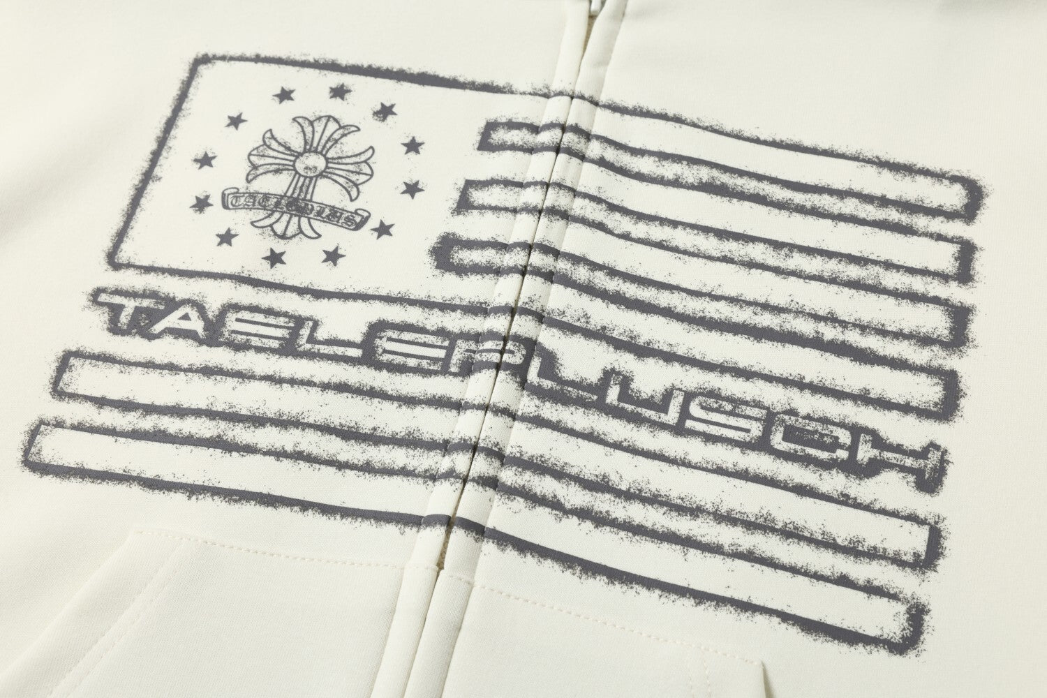 Flag Graphic Zip Hoodie znk000292
