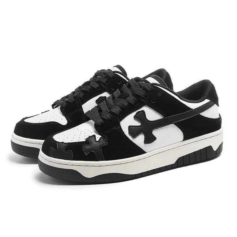 ツートンクロスデザインスニーカー znk000035