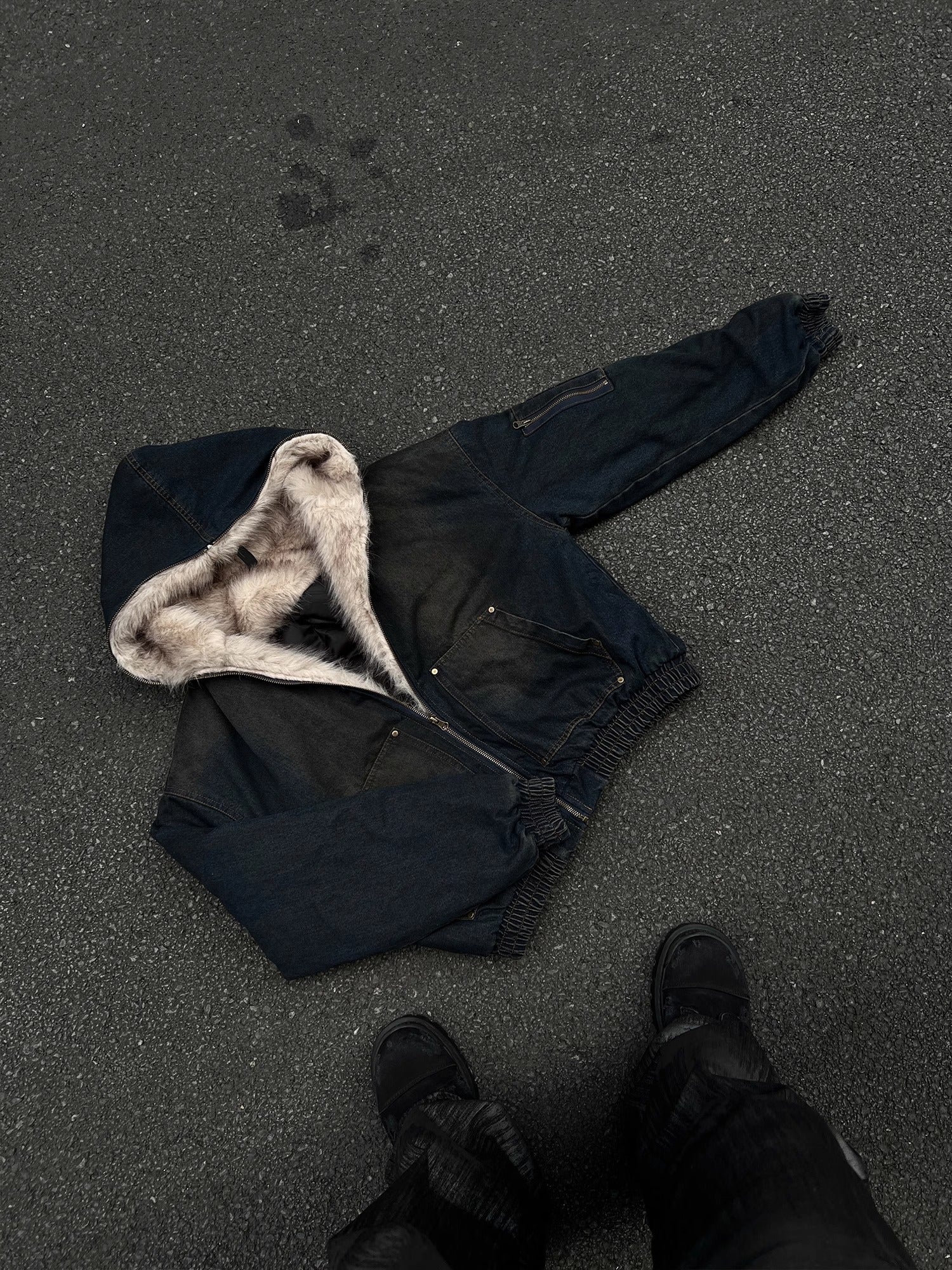 ボアライニングフーデッドジャケット znk000161