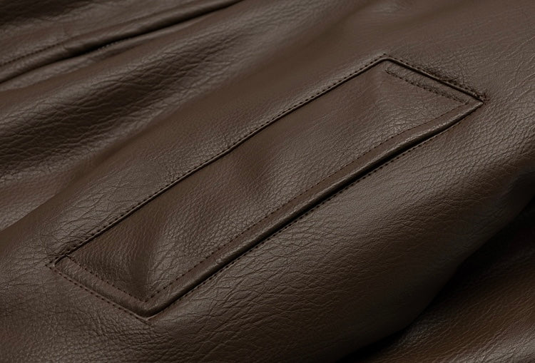 クロスエンブレムフェイクレザーブルゾン znk000066