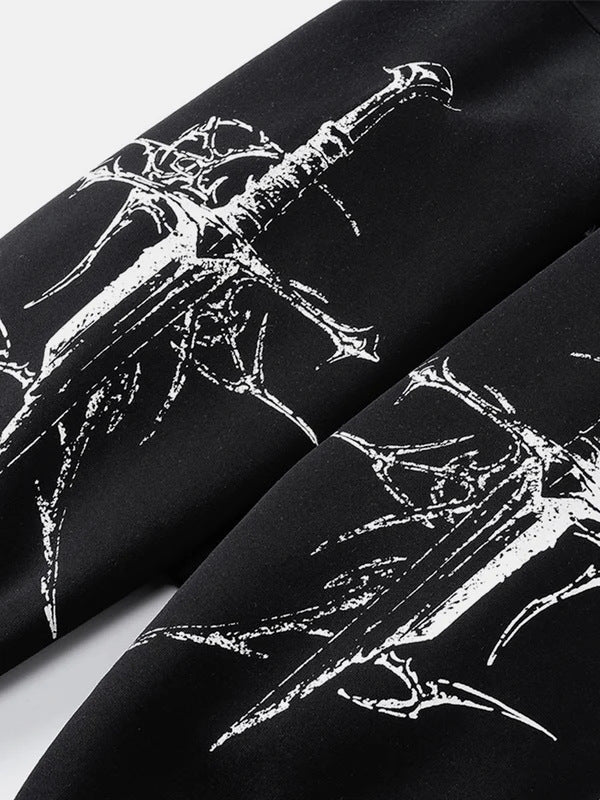 ゴシックレタリングジップパーカー znk000083