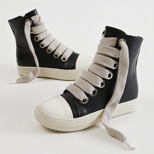 ボリュームレース ハイカットスニーカー znk000012