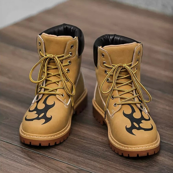 グラフィックレースアップブーツ znk000195