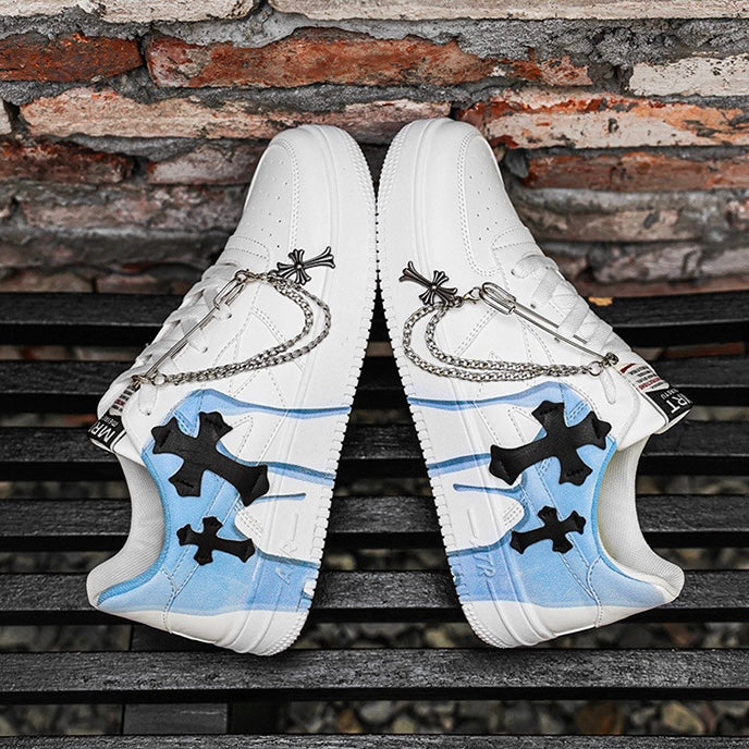 クロスチェーンペイントスニーカー znk000032