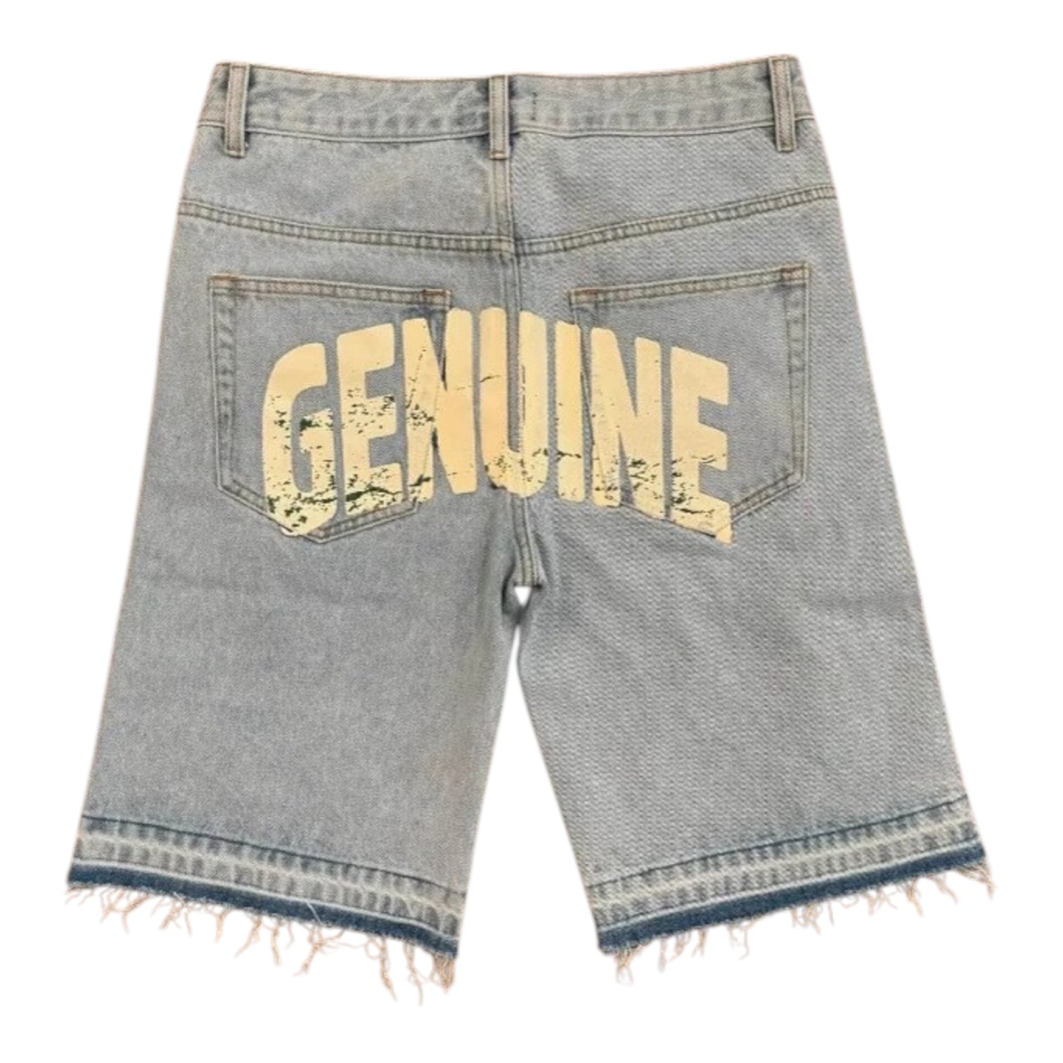 Luxury Studded Cross Denim Shorts znk000242