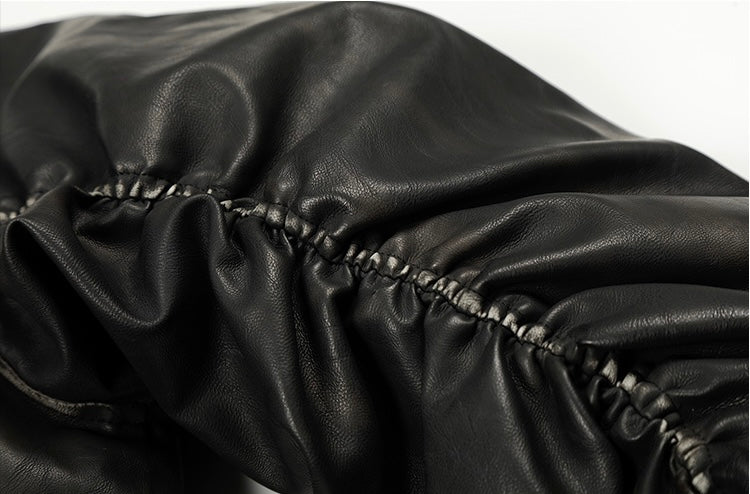 レザーファーフードジップジャケット znk000068