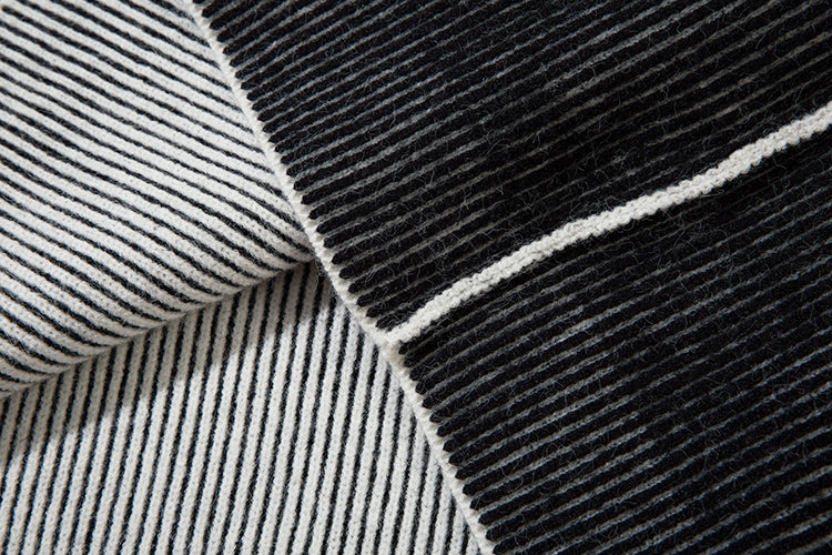 ミドルネックデザインニット znk000001