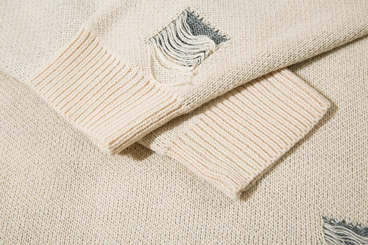 ダメージアートニット znk000011