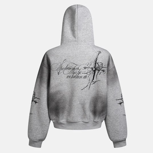 ゴシックレタリングジップパーカー znk000083