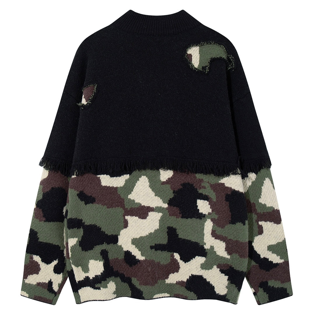 カモフラ切り替えジップニットジャケットznk000105