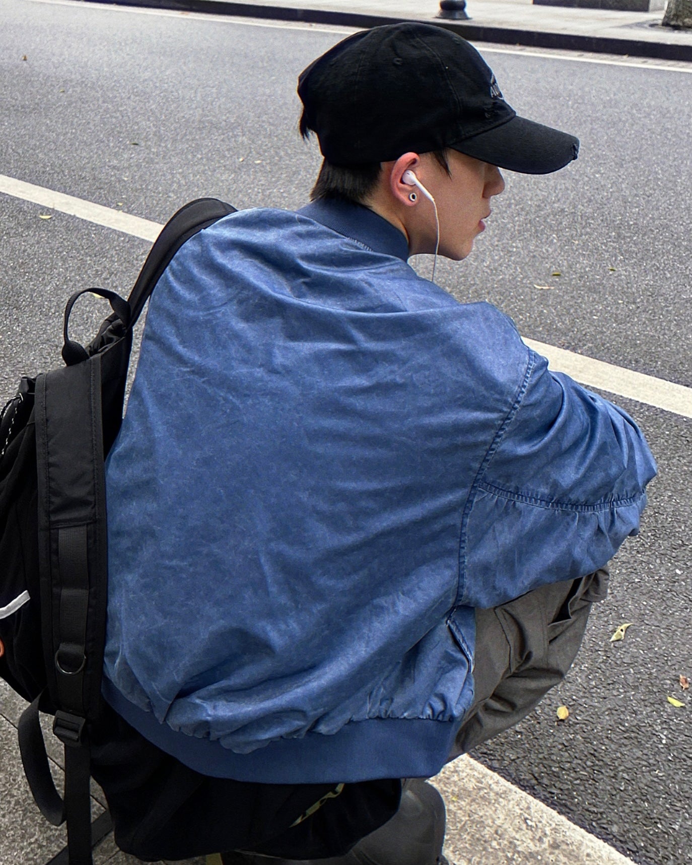 ワッペンロゴ MA-1ブルゾン znk000116