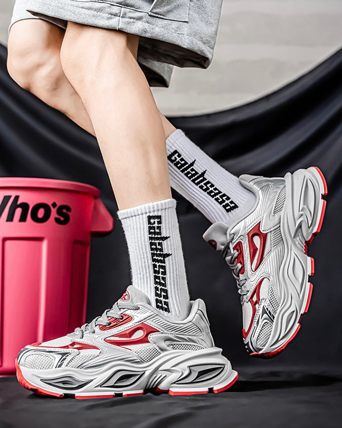 Mesh Panel Chunky Sneakers znk000229