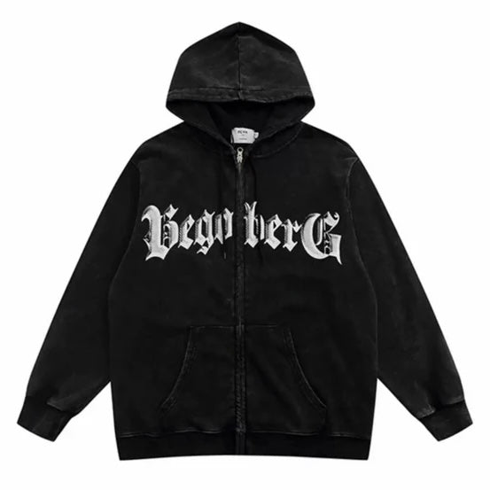 ゴシックロゴ ジップパーカー SS-000687