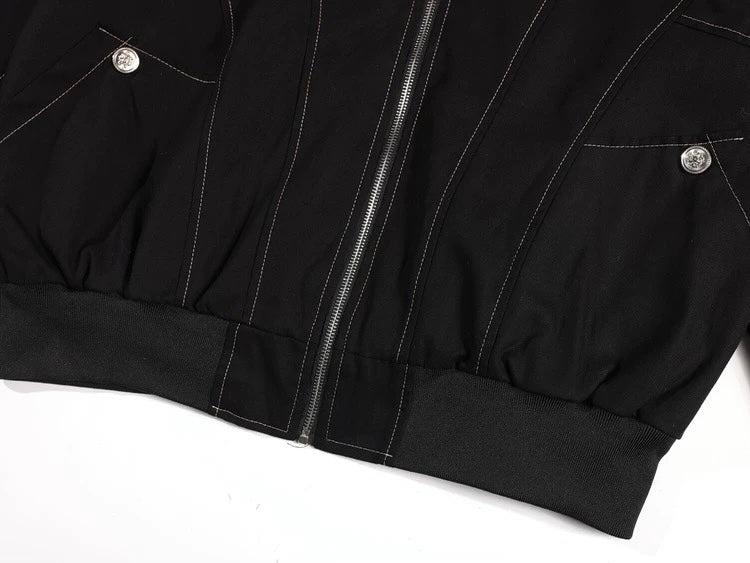 ファーフードボンバージャケット znk000099