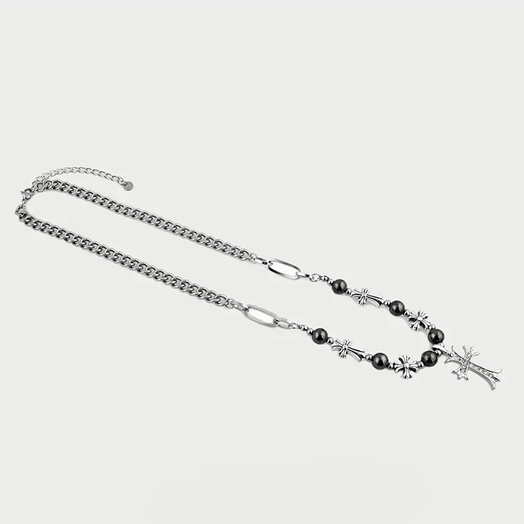 クロスビーズチェーンネックレス znk000134