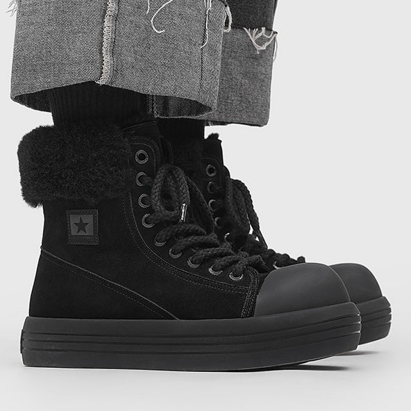 ボア付き厚底ハイカットブーツ
znk000148