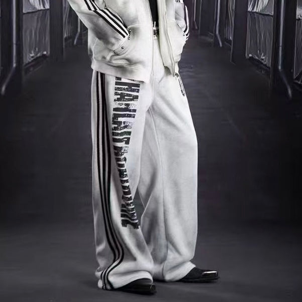 グラフィックワイドスウェットパンツ znk000065