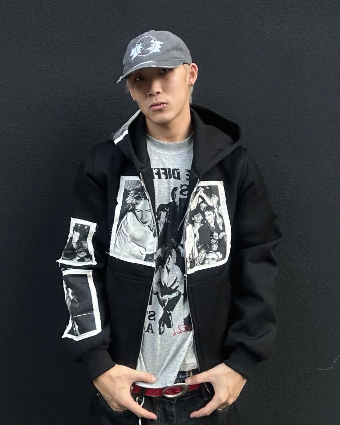 フォトパッチフルジップパーカー znk000149